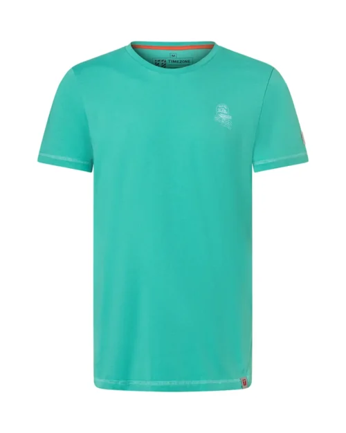 Timezone  Vintage Print T-shirt, Blue Aop
