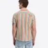 Timezone Cotton / Linen Blend Short Sleeve Shirt 30176.1178 Multi Stripe - Image 3