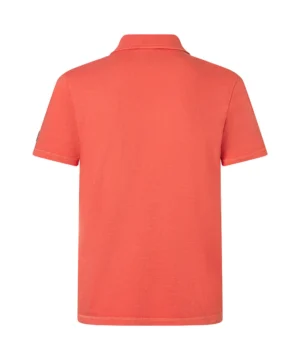 Alternative view of Timezone Cotton Linen Blend Poloshirt, Hot Coral