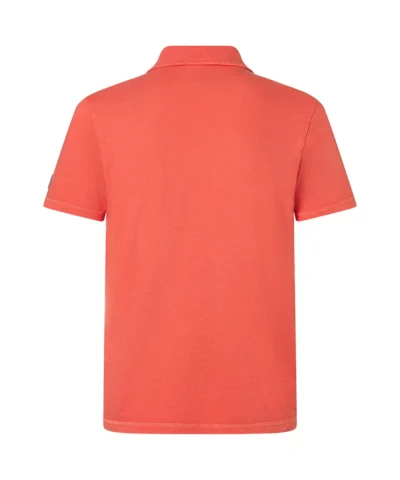 Alternative view of Timezone Cotton Linen Blend Poloshirt, Hot Coral