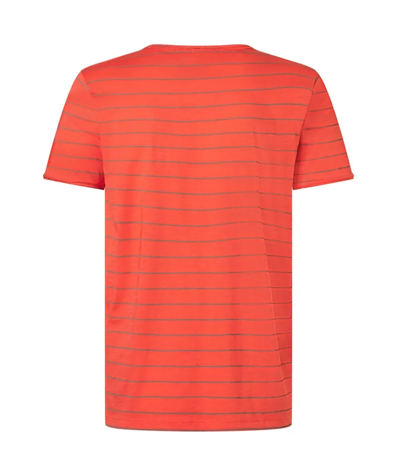 Timezone  Pin Stripe T-Shirt, Hot Coral - Image 2