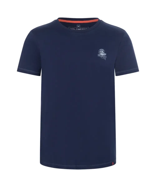 Timezone  Pin Stripe T-Shirt, Iris Blue