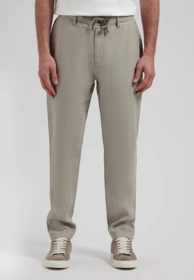 100% Crispy Linen Pants . Vintage Khaki