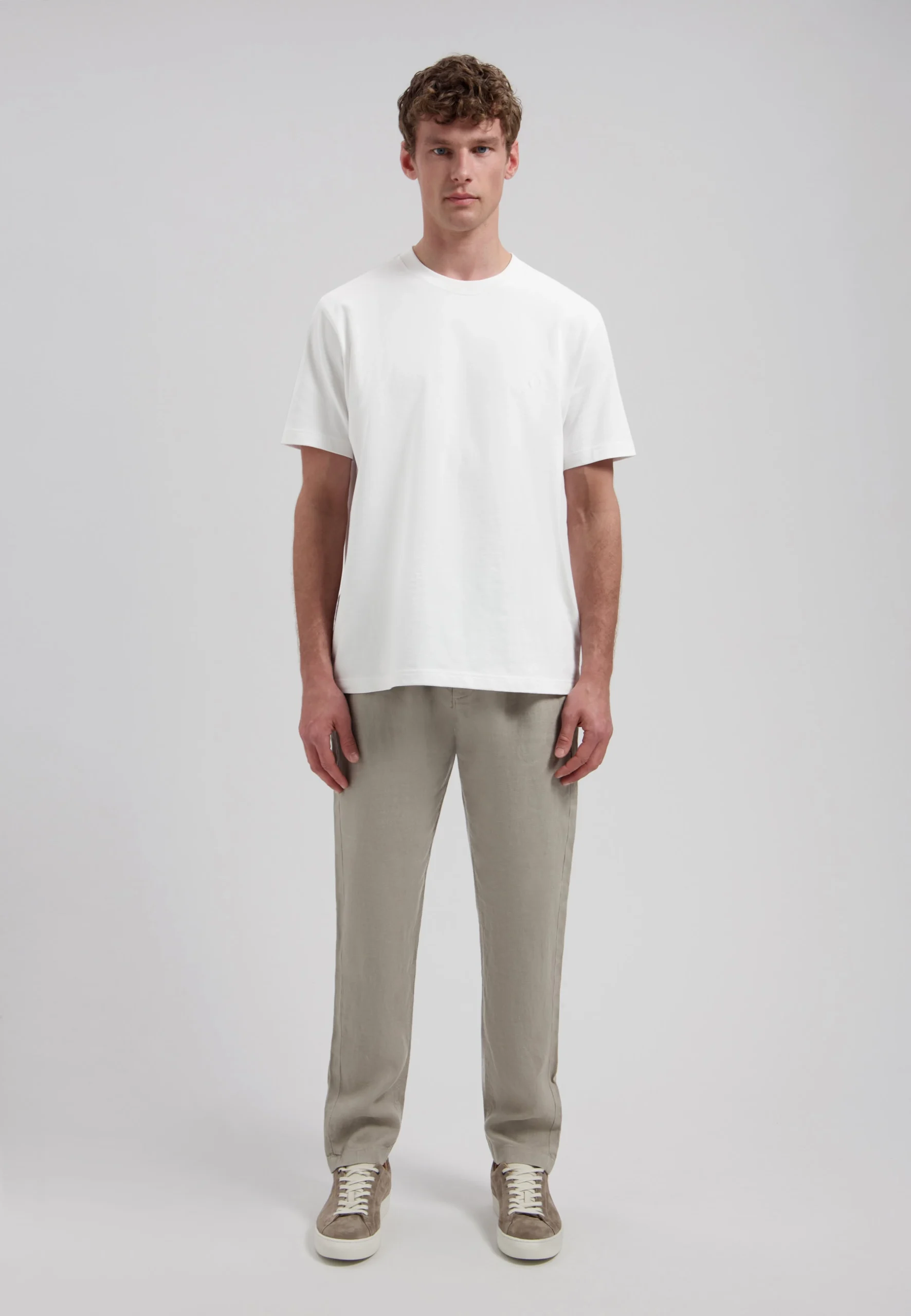 Dstrezzed 501822 100% Crispy Linen Pants Vintage Khaki - Image 2