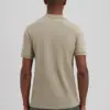 Dstrezzed  Organic Cotton V-Neck Polo 240022 Vintage Khaki - Image 3