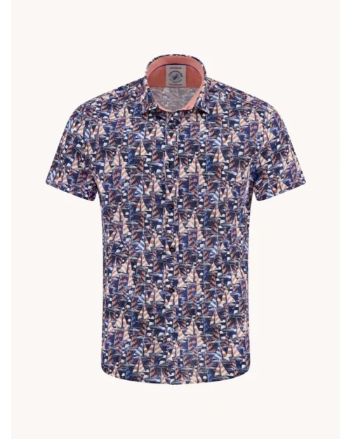 A Fish Named Fred 33.054 SS  Sailing Boats shirt cotton / linen shirt