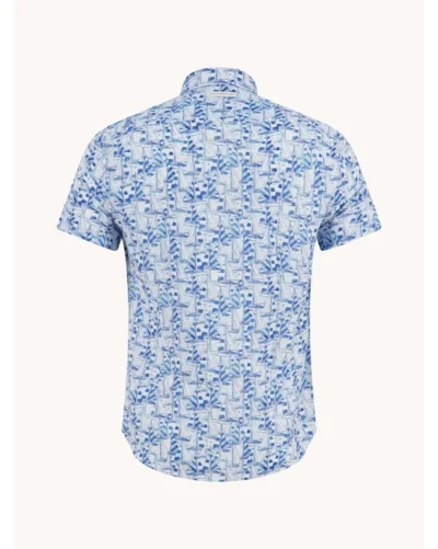 Alternative view of A Fish Named Fred 33.054 SS Cotton/Linen shirt,  Sailing boats