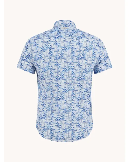 Alternative view of A Fish Named Fred 33.054 Short S.  Sailing boats Cotton/Linen shirt
