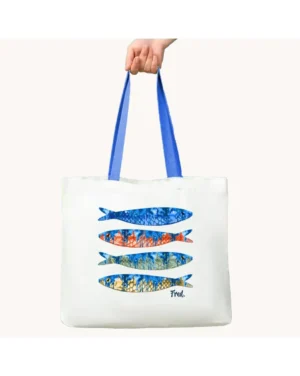 A Fish Named Fred 33.278 Canvas bag fish print