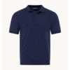 A Fish Named Fred 33.316 - Polo knitted structure, Navy