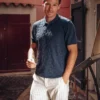 A Fish Named Fred 33.316 - Polo knitted structure, Navy
