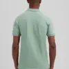 Dstrezzed  Organic Cotton V-Neck Polo 240022 Green bay - Image 3
