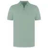 Dstrezzed  Organic Cotton V-Neck Polo 240022 Green bay - Image 5