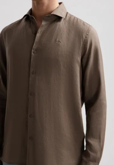 Dstrezzed 303710- The Jagger Shirt 100% Linen, Grey brown image2