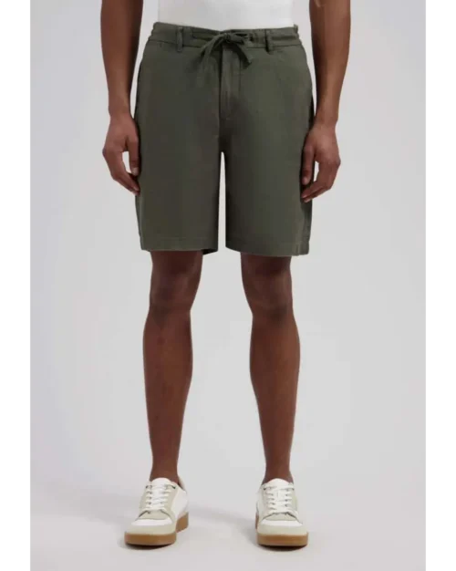 Dstrezzed 100% Crispy Linen Shorts 515558, Dark army
