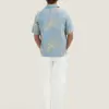 Dstrezzed Jackson Embroidery Shirt 314000 Provincial Blue - Image 5
