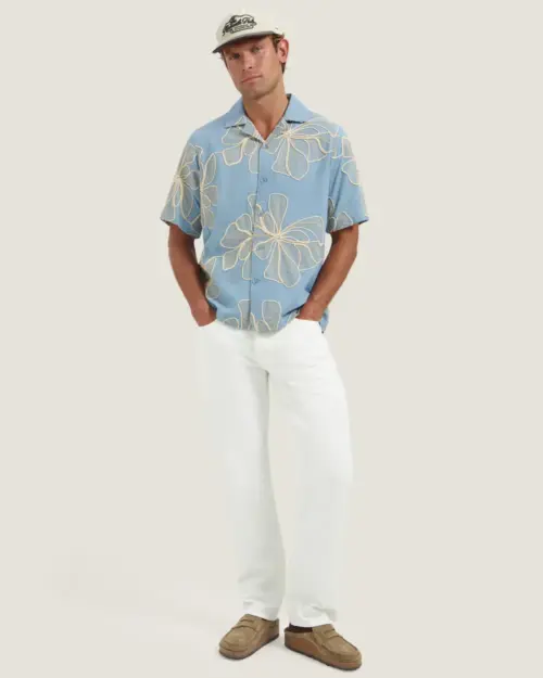 Alternative view of Dstrezzed Jackson Embroidery Shirt 314000 Provincial Blue