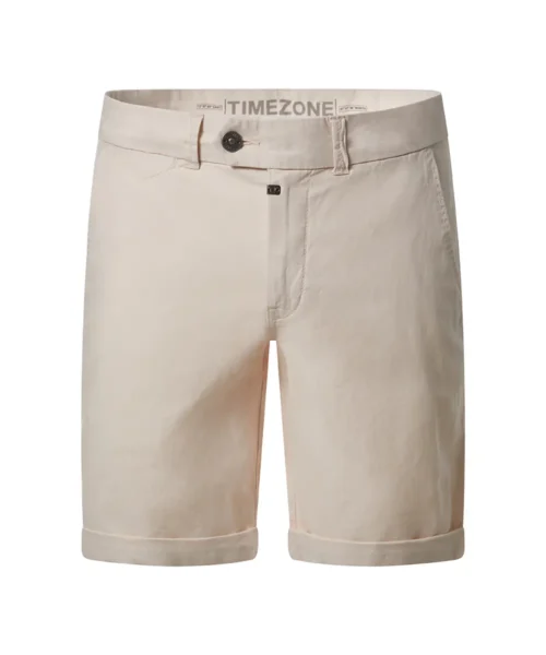Timezone Slim Janno Shorts Cotton Linen Silver Birch