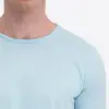Timezone Cotton Ripped Basic T-Shirt 20272.6233-50 Crystal Blue - Image 4