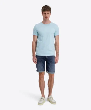 Alternative view of Timezone Cotton Ripped Basic T-Shirt Crystal Blue