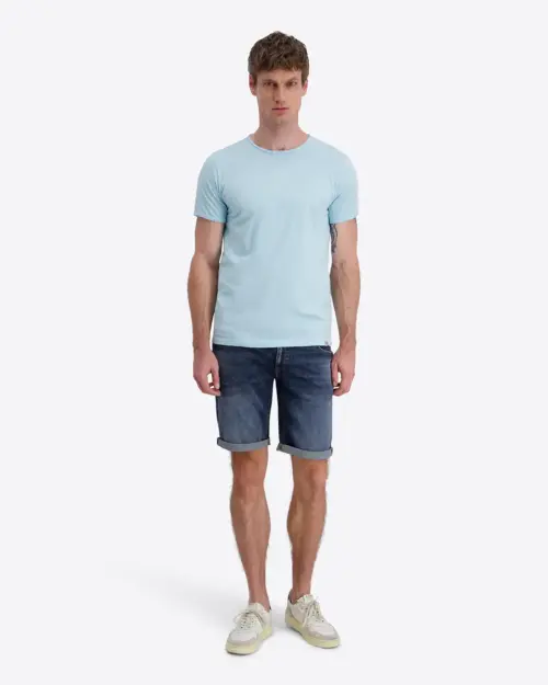 Alternative view of Timezone Cotton Ripped Basic T-Shirt 20272.6233-50 Crystal Blue