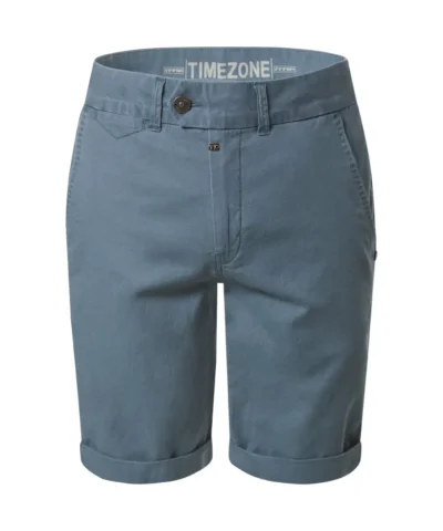 Timezone Slim Janno Shorts Cotton Linen Dove Blue