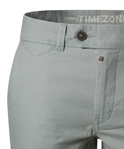 Alternative view of Timezone Slim Janno Shorts Cotton Linen Pastel Green
