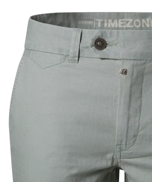 Alternative view of Timezone Slim Janno Shorts Cotton Linen Pastel Green