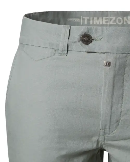Alternative view of Timezone Slim Janno Cotton Linen Shorts 40000.1186 Pastel Green