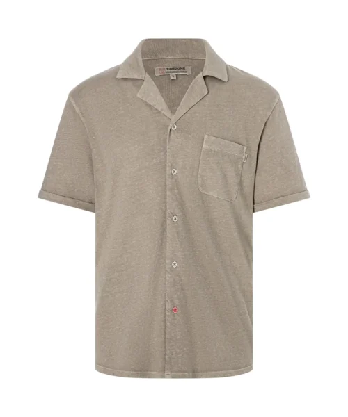 Timezone  Linen Blend Shirt Light Khaki - Image 3