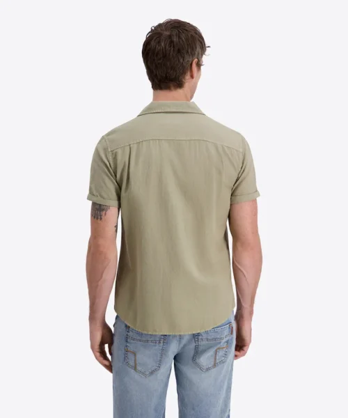 Timezone  Linen Blend Shirt Light Khaki - Image 4