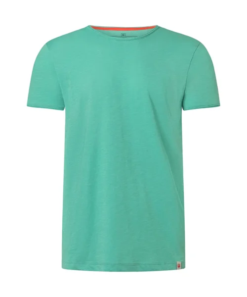 Timezone Cotton Ripped Basic T-Shirt Pool Green - Image 6