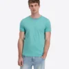 Timezone Cotton Ripped Basic T-Shirt Pool Green