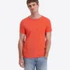 Timezone Cotton Ripped Basic T-Shirt Hot Coral