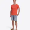 Timezone Cotton Ripped Basic T-Shirt 20272.6233-50 Hot Coral - Image 2