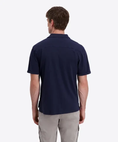 Timezone Linen Blend Shirt Iris blue image3