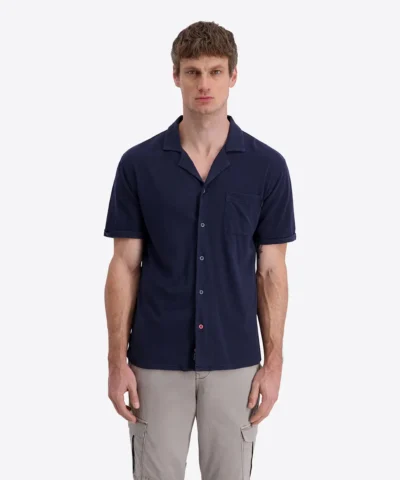 Timezone  Linen Blend Shirt Iris blue
