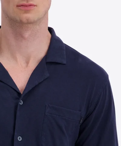Timezone Linen Blend Shirt Iris blue image2