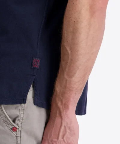 Timezone Linen Blend Shirt Iris blue image1
