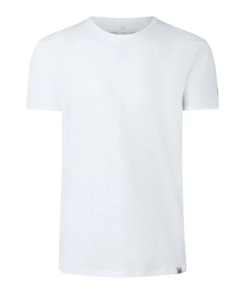 Timezone Cotton Ripped Basic T-Shirt Pure White - Image 3