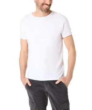 Timezone Cotton Ripped Basic T-Shirt Pure White