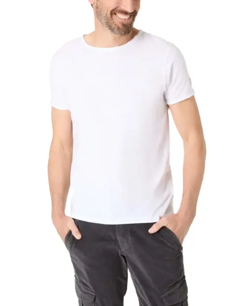 Timezone Cotton Ripped Basic T-Shirt P20272.6233-50 ure White