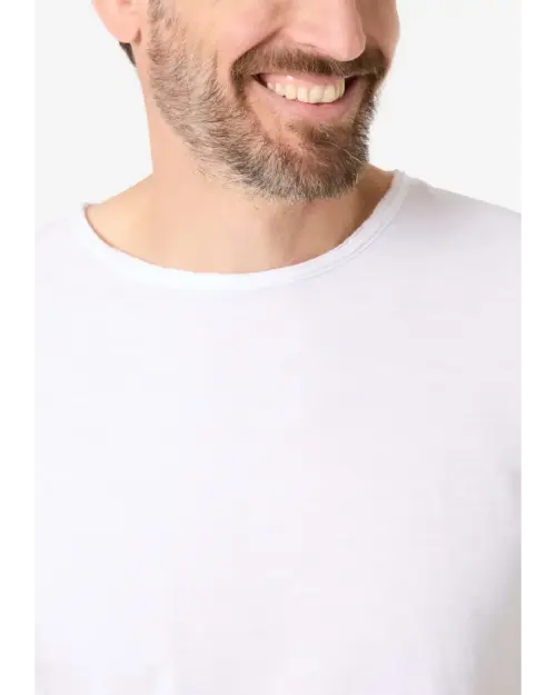 Alternative view of Timezone Cotton Ripped Basic T-Shirt P20272.6233-50 ure White