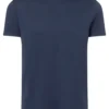 Timezone Cotton Ripped Basic T-Shirt Peacoat
