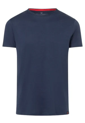 Timezone Cotton Ripped Basic T-Shirt Peacoat