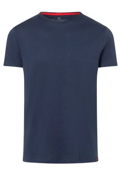 Timezone Cotton Ripped Basic T-Shirt Peacoat