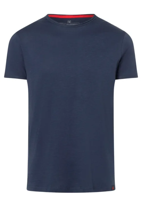 Timezone Cotton Ripped Basic T-Shirt Peacoat