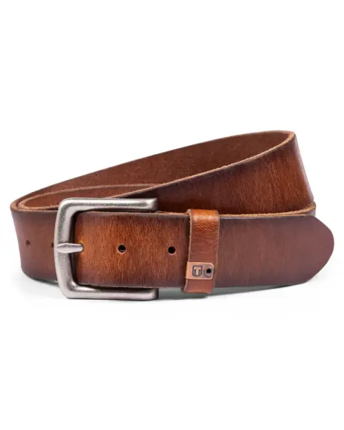 Timezone Leather Belt Medium Brown