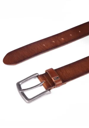 Alternative view of Timezone  Leather Belt Medium Brown