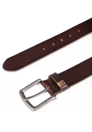 Alternative view of Timezone  Leather Belt Dark Brown